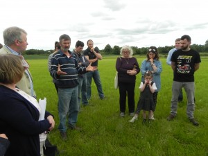 Derek outlines the crop rotation on the farm