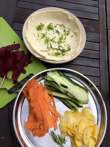 veg roulade prep